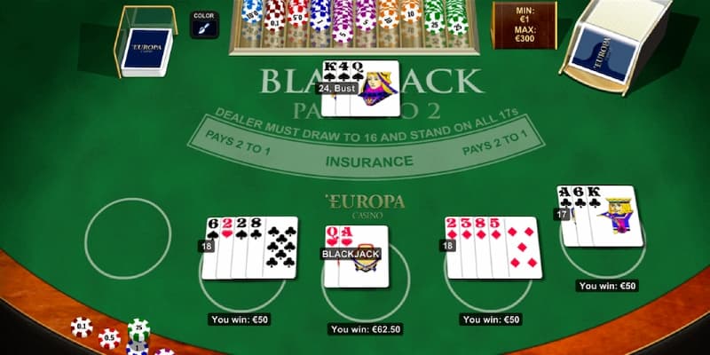 Bongvip - Chinh phục trò chơi blackjack tỷ lệ thắng cao